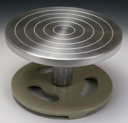 Ceramic Art Double-Sided Pottery Banding Wheel Aluminum Alloy